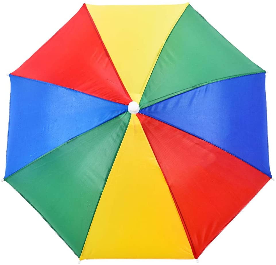 Foldable Umbrella Hat, Mini Parasol Hat 
