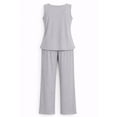 thumbnail image 2 of Set Pijama George para Mujer, sin Manga Gris Talla G 2 piezas, 2 of 4