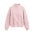 thumbnail image 3 of Xdegoge Women's Mock Neck Oversized Sweater Long Sleeve Textured Chunky Knit Pullover Jumper Fall Winter Casual Knitwear, 3 of 8