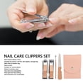 thumbnail image 4 of Clipper Cutter Set, Nail Clippers Beauty Tool Set Ergonomic Grooming 4 Set Professional With  PU Storage Bags For Travel, 4 of 8