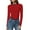 Red, variant on BLCHUNen Long Sleeve Shirts for Women Trendy Pullover Crew Neck Slim Fitted Stretch Sports Gym Active Athletic Casual Fall Tops