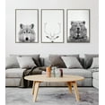 thumbnail image 6 of Kate and Laurel Sylvie Wolf and Bear European Framed Canvas Wall Art Set by Simon Te of Tai Prints, 2 Piece 23x33 Gray, Modern Nature Animals Art for Wall Home Decor, 6 of 6