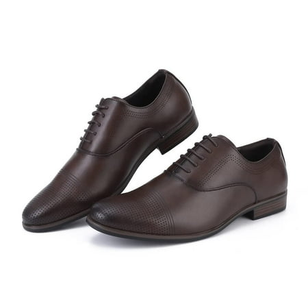 

Oyang Men s Dress Shoes Oxford Shoes Business Casual Formal Derby Shoes Leather Stylish Lace-up Wingtip Brogues