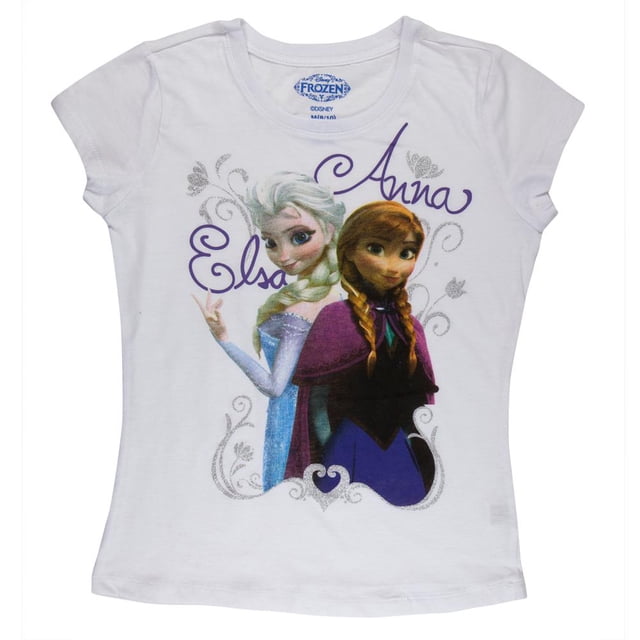 Frozen - T-Shirt à Manches Courtes pour Filles Jeunes