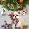 thumbnail image 5 of Valentine's Day Pendant - Cute Cartoon Bear and Rose Design, Versatile Decor, 5 of 5