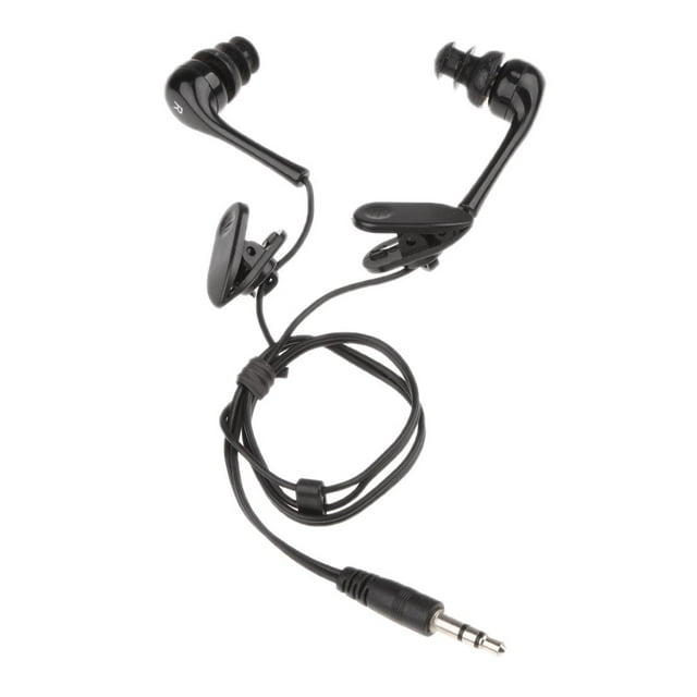 Milaget Écouteurs Audio Sport 3.5mm Étanches pour Noir