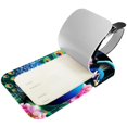 thumbnail image 2 of Square 2Pack PU Leather Peacock Cruise Luggage Tag with Privacy Cover and Name ID Tag for Travel Handbags Backpacks Luggage Tags, 2 of 6