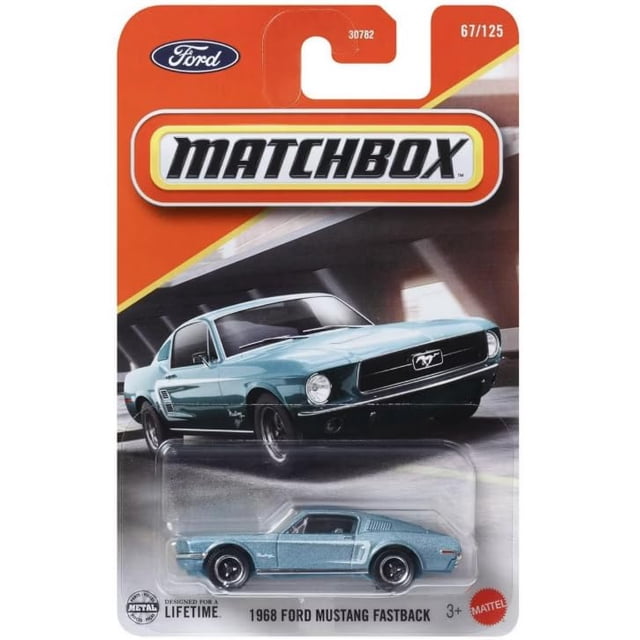 Vehículo de juguete fundido a presión Matchbox 1968 Ford Mustang Fastback
