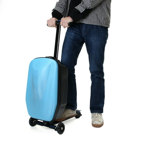 Meigar 21'' Suitcase Scooter Travel Scooter Luggage Trolley Luggage for Business Travel and School, (Best Suitcase For Business Travel)