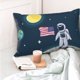thumbnail image 4 of Fotbe Astronaut With USA Flag Funda de Almohada Decorativa Estilo Occidental, Lujo en Algodón, Fundas para Almohadas King, Cojín Estampado para Decoración del Hogar-14"x20", 4 of 6