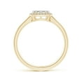 thumbnail image 2 of ANGARA Natural 0.14 Ct. Diamond Halo Ring in 14K Yellow Gold for Women (Ring Size: 12), 2 of 9