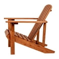 thumbnail image 3 of Westport Outdoor Patio Traditional Acacia Wood Adirondack Chair, Light Brown, 3 of 9