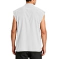thumbnail image 4 of WULMLEO Mens Pirate Vest, Renaissance Tops Medieval Sleeveless Shirts Gothic Costumes Vampire Cosplay Cotton Outfits White L, 4 of 9