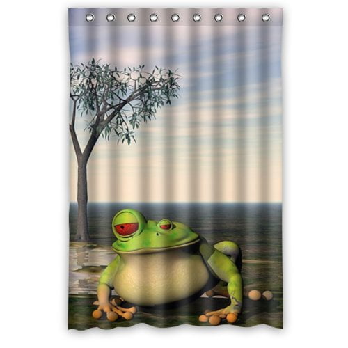 frog shower curtain