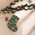 thumbnail image 7 of Salouo Christmas Gift Print Christmas Stockings,Large Xmas Stocking Set of 1 Holiday and Farmhouse Stocking for Christmas Holiday Party Decoration(17.7*11 Inch), 7 of 7
