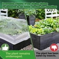 thumbnail image 6 of Garden Netting for Raised Beds, 3.94x1.48x1.31ft Ultra Fine Mesh Plant Covers for Raised Bed to Keep Small Animals Pest Out, Bird Mosquito Barrier Screen for Protecting Vegetables Fruits Flowers, 6 of 8