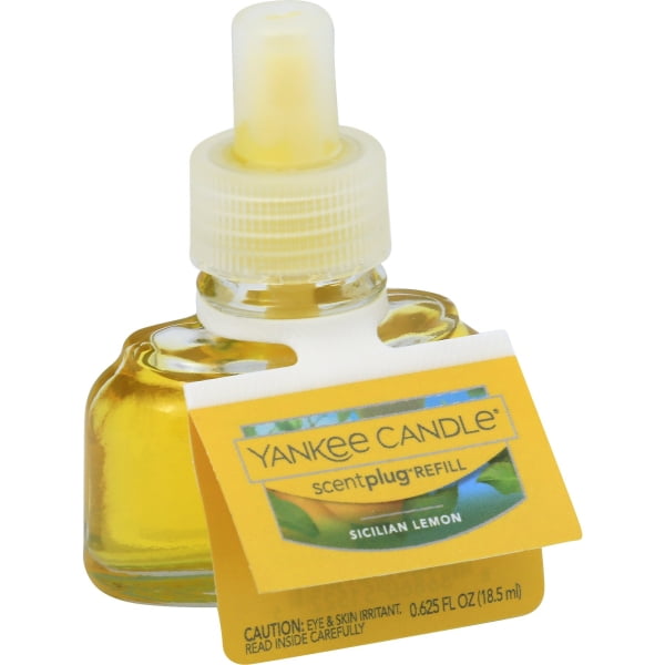Yankee Candle Sicilian Lemon Scent Plug Refill, Fruit Scent Walmart