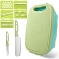 thumbnail image 1 of CNKOO Collapsible Cutting Board Set 9 In 1 Multifunctional Cutting Board with Colander Portable and Foldable Chopping Board, 1 of 11