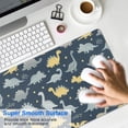 thumbnail image 4 of Long Mouse Pads for Desk,DarkBlue Cartoon Dinosaurs Stars Pattern Desk Mats on Top Of Desks, Desk Mouse Pad Extra Large with 3mm Non-Slip Base and Stitched Edge for Gaming,Office,Work,Home 31.5"x15.7", 4 of 6