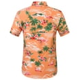 thumbnail image 2 of SSLR Hawaiian Shirt for Men Flamingo Short Sleeve Casual Button Down Shirts Summer Beach Shirt, 2 of 7