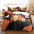 thumbnail image 1 of Naruto Duvet Cover Anime Characters Print Design Soft Microfiber Bedding Set With Zipper Children Teens Adult Double, 1 of 5