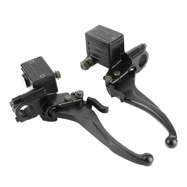 Par de embrague hidráulico de 22mm, bomba de freno delantera/trasera superior izquierda/derecha con manija de bloqueo de estacionamiento para motocicleta ATV GY6 de 150cc y 250cc