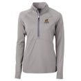 thumbnail image 2 of Women's Cutter & Buck Gray Toledo Mud Hens Adapt Eco Knit Stretch Recycled Half-Zip Top, 2 of 3