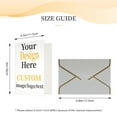 thumbnail image 3 of Personalized Photo Greeting Card with Envelope - Custom Greeting Card with Your Own Picture, Logo, or Text for Christmas, Birthdays, Weddings, and Holidays - Light Grey - 1 Pcs, 3 of 10