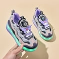 thumbnail image 3 of Kids Roller Skates Light up Shoes with Wheels Shoes LED USB Charging Roller Sneakers for Girls Boys Birthday Christmas Gift, 3 of 7