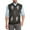 Black/Gray, variant on Men's Argyle V-Neck Sweater Vest (Purple/Blk/Gray, Large)