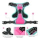 thumbnail image 4 of PHOEPET 2019 arnés para perro sin tirones, chaleco reflectante ajustable, con asa de entrenamiento + 2 ganchos de metal para correa + 3 hebillas de cierre + 4 hebillas deslizantes (L, rosa), 4 of 5