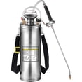 thumbnail image 6 of 3 Gallon Stainless Steel Sprayer, 20" Wand & 3FT Reinforced Hose, Hand Pump Sprayer with Pressure Gauge, Safety Valve & Adjustable Nozzle, Garden Weed Sprayer for Lawn, Gardening & Sanitizing, 6 of 8