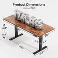 thumbnail image 6 of Amadwell 63" Electric Height Adjustable Standing Desk, 27.6" Deep Work Table with Cable Management, Home Office Desk, 6 of 9