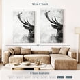 thumbnail image 4 of Elephant Stock Deer Face Black And White Wall Art - Vertical Canvas Wall Art - Living Room Wall Decor - Animal Canvas - Gray And White Decor - 32" x 48", 4 of 8