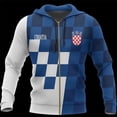 thumbnail image 4 of 2024 Nueva Croacia Hrvatska Heroe Sudadera con capucha con cremallera impresa en 3D para hombre Sudadera de gran tamaño Sudadera deportiva para mujer Ropa Y2k, 4 of 4