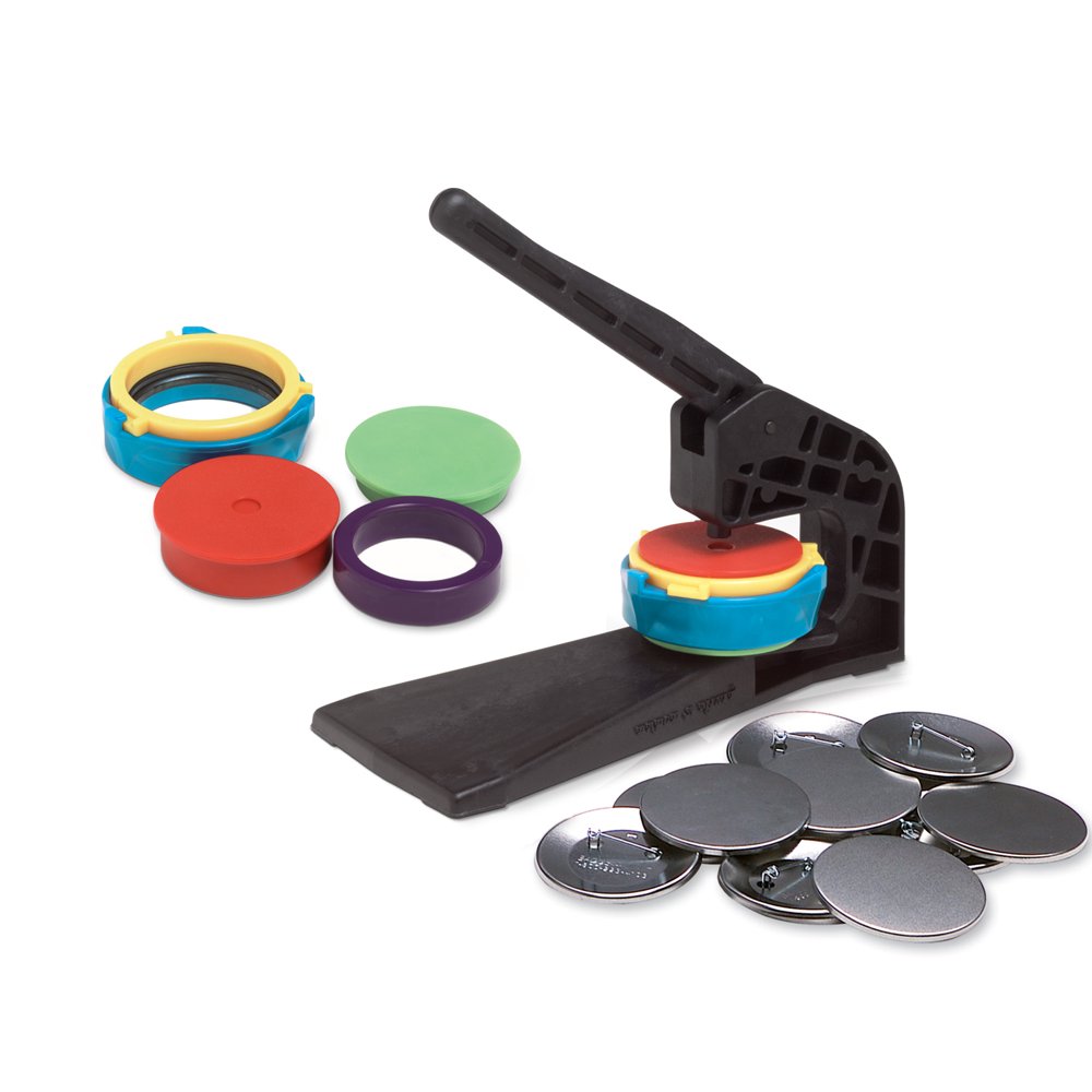 BadgeAMinit 2 1/4" Black Bench Press Machine Kit with Button Parts