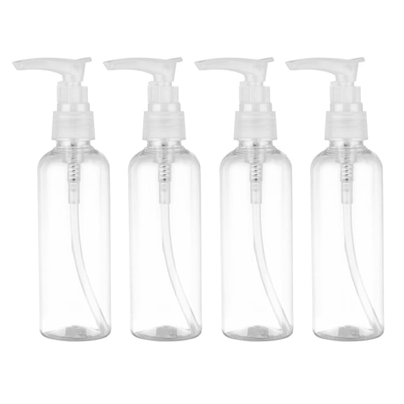 GOOHOCHY 4 minibotellas de 100 ml para almacenar loción, cosméticos, perfumes, champús y otros productos portátiles para viajes al aire libre.
