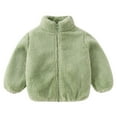 thumbnail image 6 of Zshosam Girls Jacket Baby Jacket Toddler Winter Coats Newborn Infant Fleece Snow Clothes Size 3T 4T,(Light Green 3-4 Years), 6 of 6