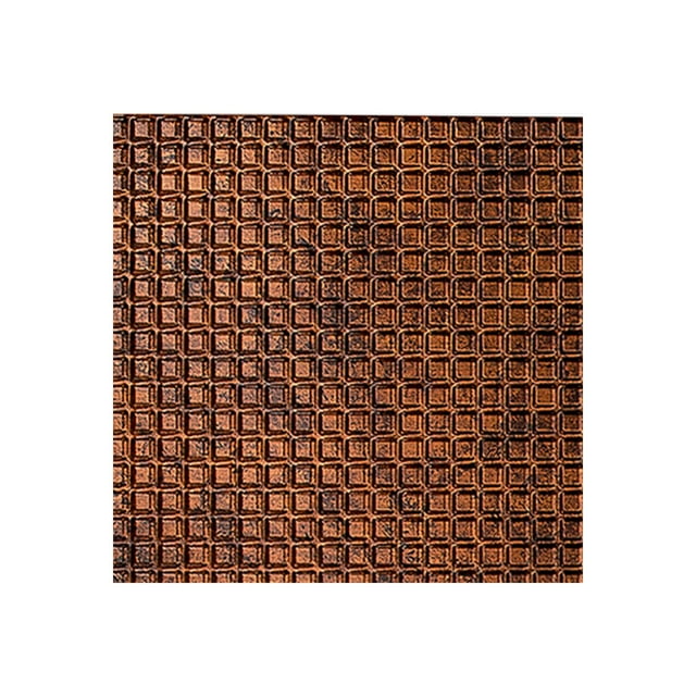 FASÄDE Easy Installation Squares Moonstone Copper Wall Panel Sample (12" X 12" Sample)