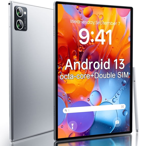 VEAT00L Tablet,Android 13 Tablet 10.1 Inch,Octa-Core 5G WiFi,4G Cellular,10GB(6 4) RAM,64GB ROM,1TB Expand,Widevine L1,6000mAh,Bluetooth 5.4, 13MP 5MP Dual Camera,Face ID,Slim Lightweight,Metal Body