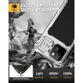 thumbnail image 5 of Military Grade Aluminum Magnetic Case for iPhone 15 (6.1"), Heavy Duty Rugged Cover with Built-in Glass Screen Protector & Camera Kickstand,Silver, 5 of 6