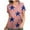 Red, variant on Lenago Summer Plus Size Womens Blouses And Tops Dressy Independence Day Women's V-Neck Casual Short Sleeve Printed Pockets Ladies Tops Blouse Uniform 4th of July Outfits for Women