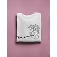 thumbnail image 3 of You Are Inside My Heart Sweatshirt Men -GoatDeals Designs, Male x-Large, 3 of 4