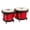 Red, variant on LP City Wood Bongos - Natural
