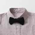 thumbnail image 5 of Kids Suits Dress Shirt with Bowtie Suspender Pants 3 Pieces Formal Gentleman Suits Baby Boy Outfit for Boys 6-12 Months, 5 of 8