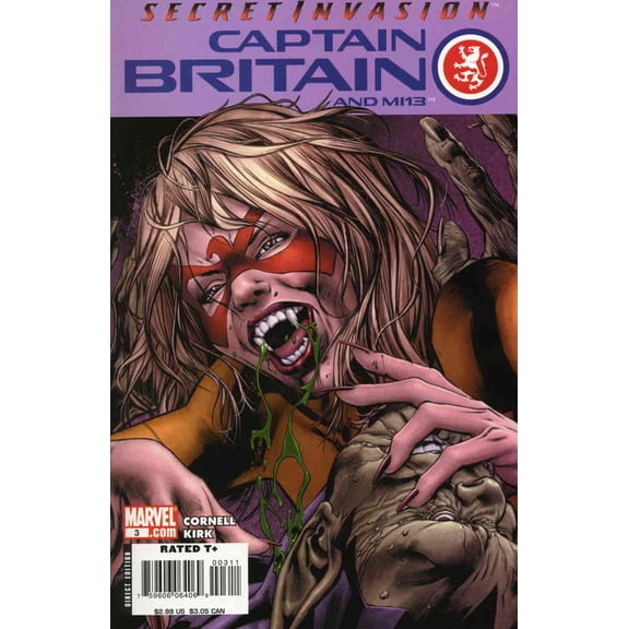 Captain Britain and MI:13 #3 VF ; Marvel Comic Book