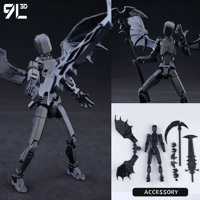 (Assembly Completed) T13 Action Figure Set,Dummy 13 Robot Action Figure, Lucky 13 Collectible Action Figure Articulated