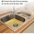 thumbnail image 4 of Silicone Sink Mat, Kitchen Sink Protector Folding Heat Resistant Non-slip for Bottom of Farmhouse Stainless Steel Porcelain Sink, 13.5 x 13.5'(Yellow, 4 of 4