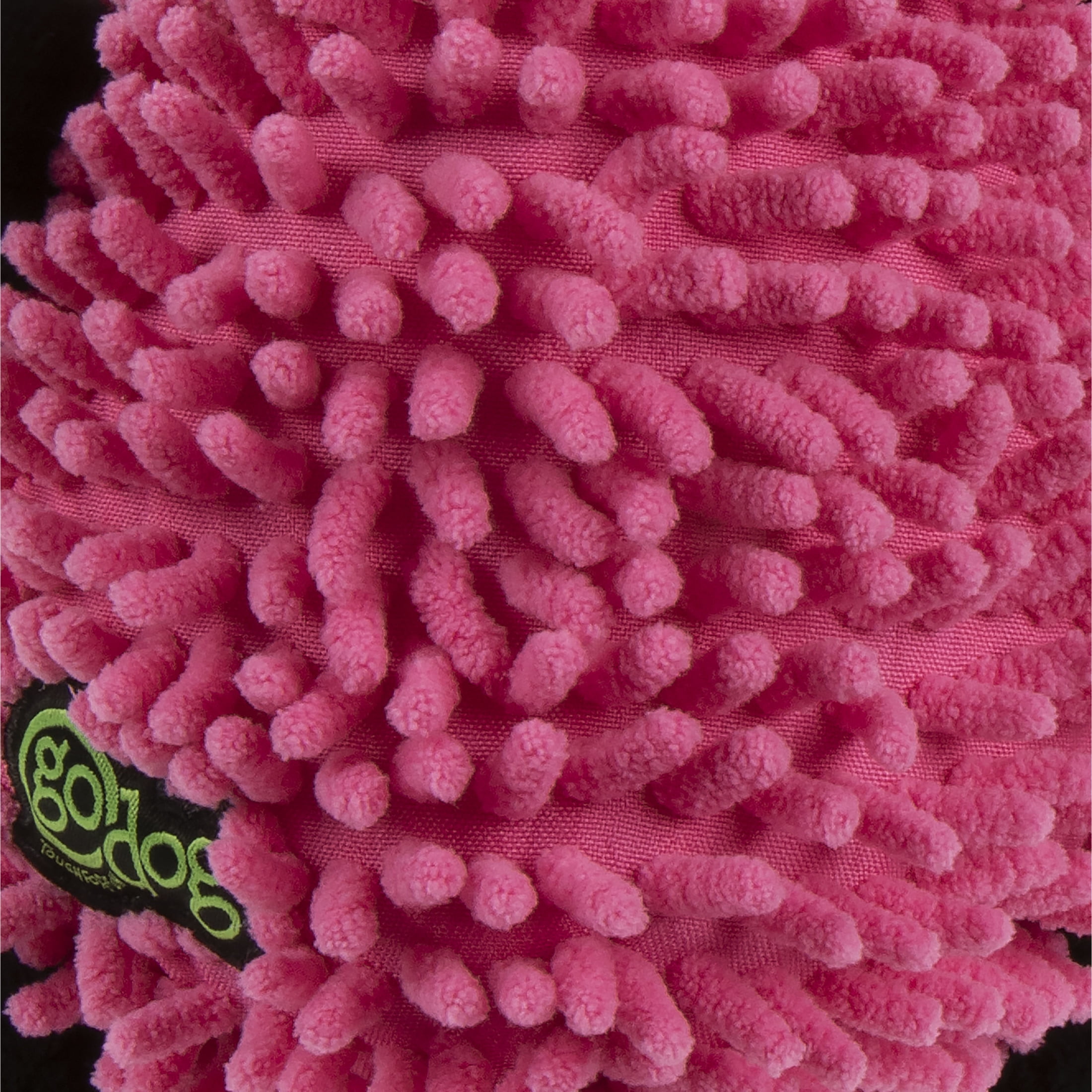 goDog Mopz Pig Squeaky Plush Dog Toy with Chew Guard Technology, Durable Fabric & Squeaker for Active Play, Large