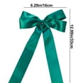 thumbnail image 3 of Honeeladyy Green Satin Christmas Bows Holiday Christmas Bows Christmas Wreaths Decoration, 6.29 x 13 inches, 3 of 6